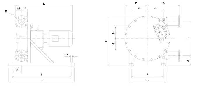 Albin高壓軟管泵ALH80 / ALH100 / ALH125結構圖