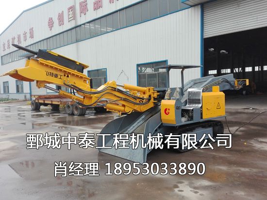 STB-80履帶皮帶背服式破碎錘扒渣一體機